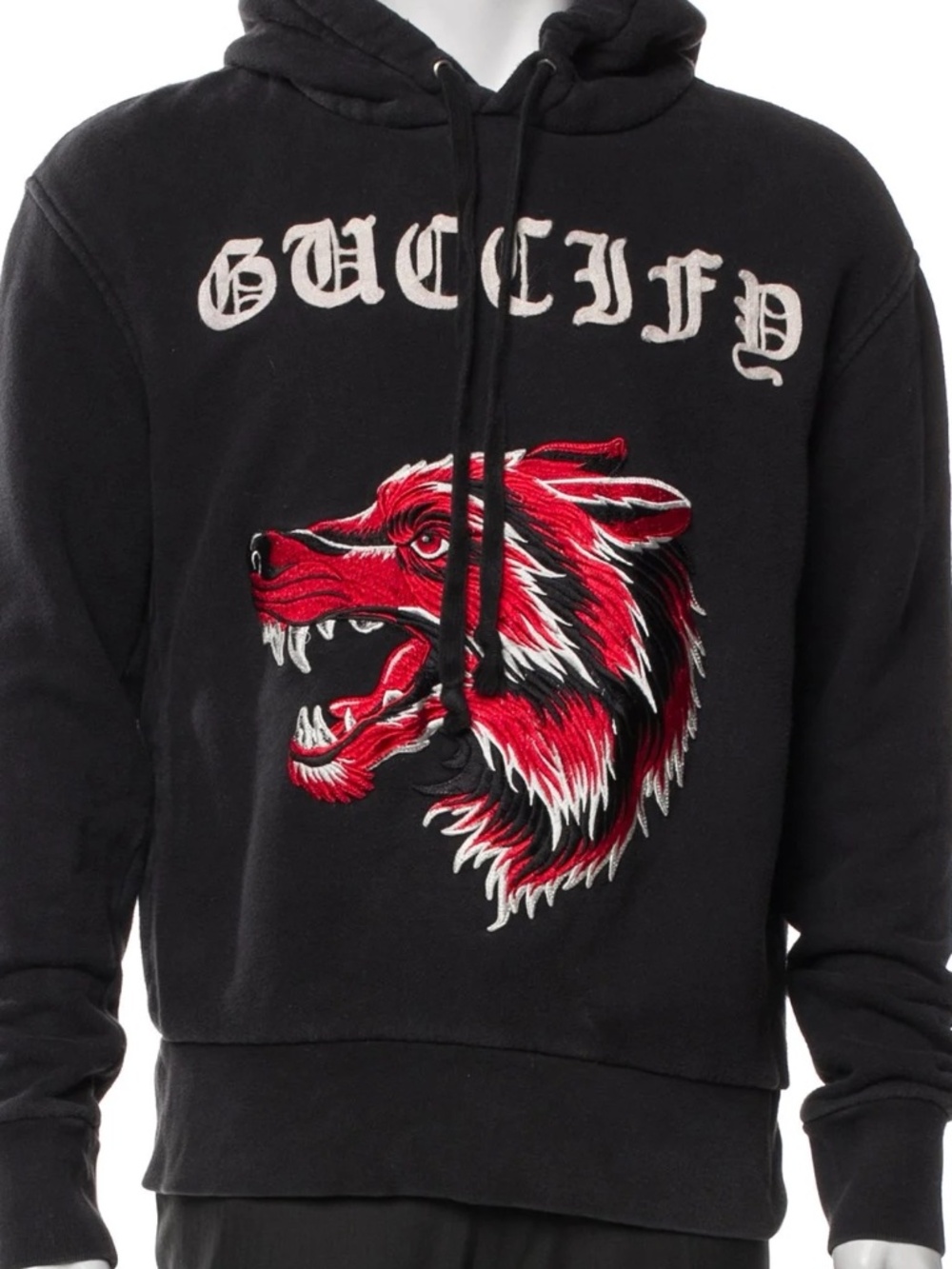 Gucci Angry Wolf Guccify Sweatshirt Hoodie Size XS